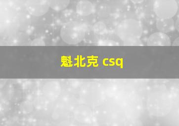 魁北克 csq